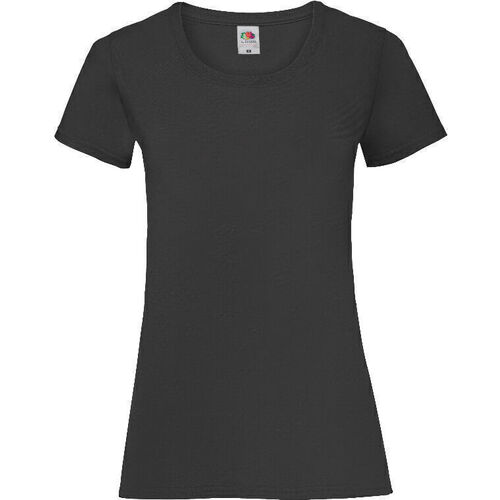 TEE-SHIRT FEMME MANCHES COURTES NOIR