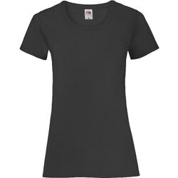 TEE-SHIRT FEMME MANCHES COURTES NOIR