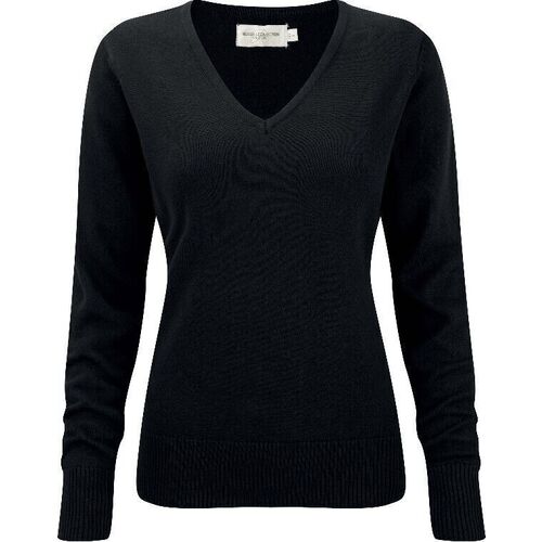 PULLOVER FEMME COL V NOIR