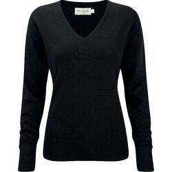 PULLOVER FEMME COL V NOIR