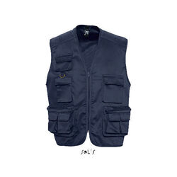 GILET MULTIPOCHES NON DOUBLE MARINE