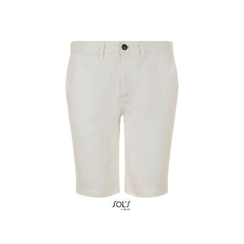 BERMUDA CHINO HOMME BLANC