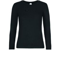 TEE-SHIRT FEMME MANCHES LONGUES NOIR