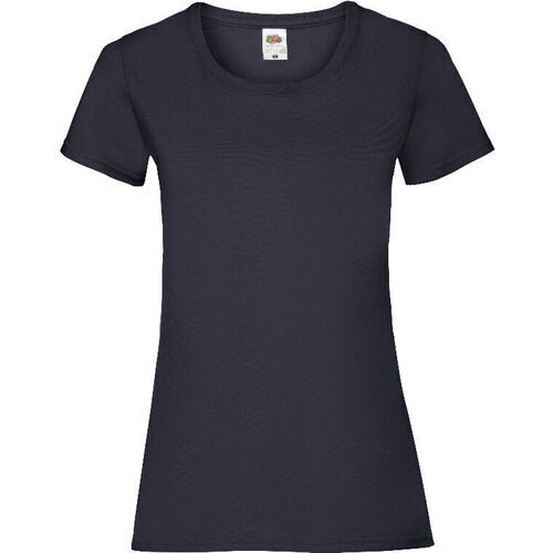 TEE-SHIRT FEMME MANCHES COURTES MARINE