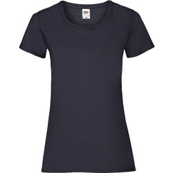 TEE-SHIRT FEMME MANCHES COURTES MARINE