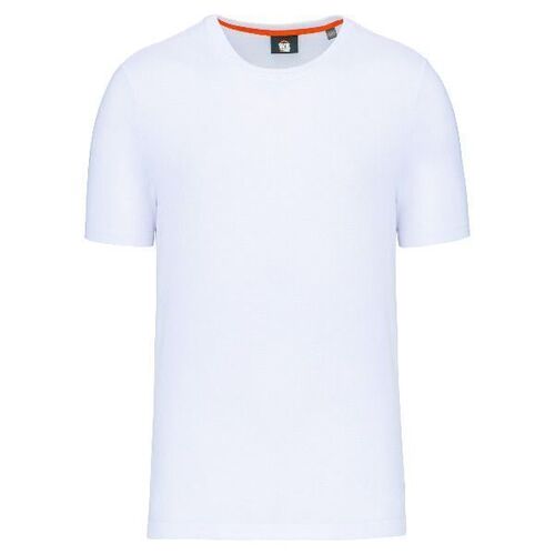 TEE-SHIRT HOMME MANCHES COURTES BLANC