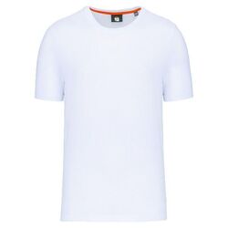 TEE-SHIRT HOMME MANCHES COURTES BLANC