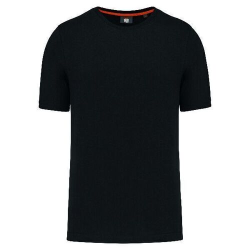 TEE-SHIRT HOMME MANCHES COURTES NOIR
