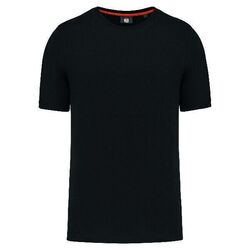 TEE-SHIRT HOMME MANCHES COURTES NOIR