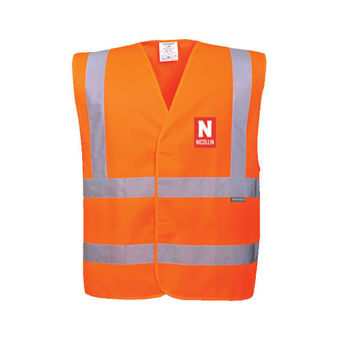 GILET HAUTE VISIBILITE ORANGE SUR SERVICE