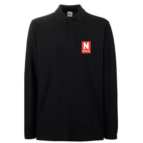 POLO MANCHES LONGUES NOIR SUD SERVICE