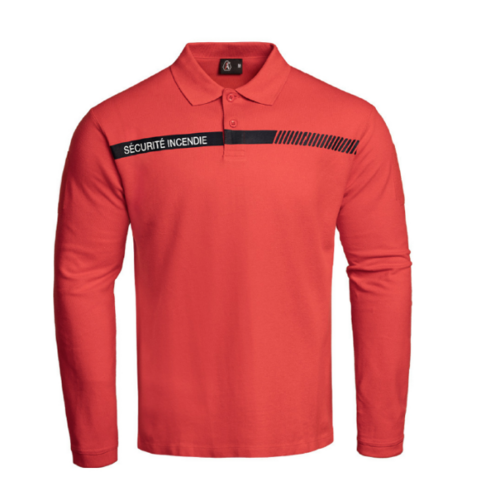 POLO MANCHES LONGUES SECURITE INCENDIE