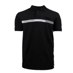 POLO NOIR MANCHES COURTES ADS