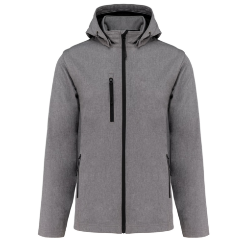 VESTE SOFTSHELL 2 EN 1 MARL GREY