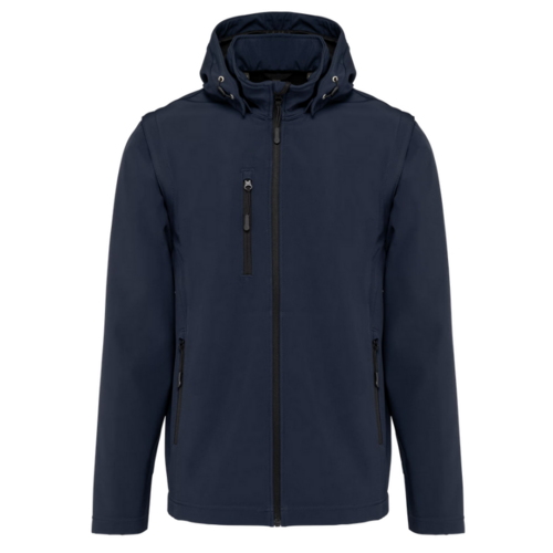 VESTE SOFTSHELL 2 EN 1 MARINE