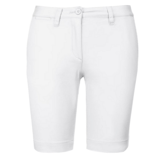BERMUDA CHINO FEMME BLANC