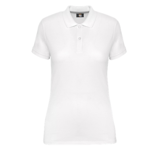 POLO MANCHES COURTES FEMME BLANC