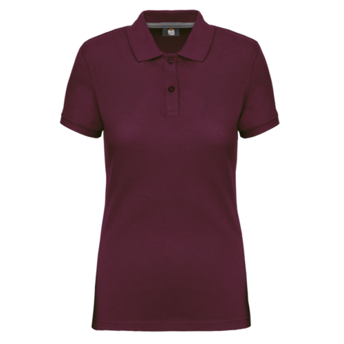 POLO MANCHES COURTES FEMME WINE