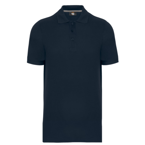 POLO MANCHES COURTES HOMME MARINE