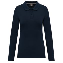 POLO MANCHES LONGUES FEMME MARINE