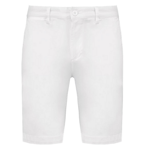 BERMUDA CHINO HOMME BLANC